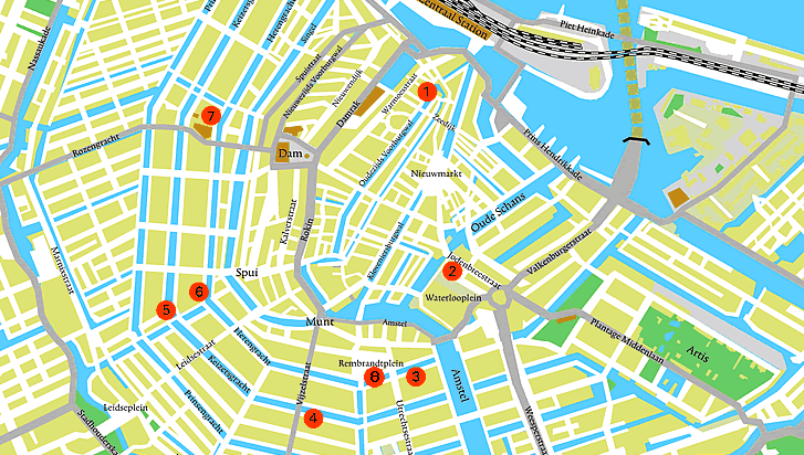 Resultado de imagem para mapa antigo de amsterdam