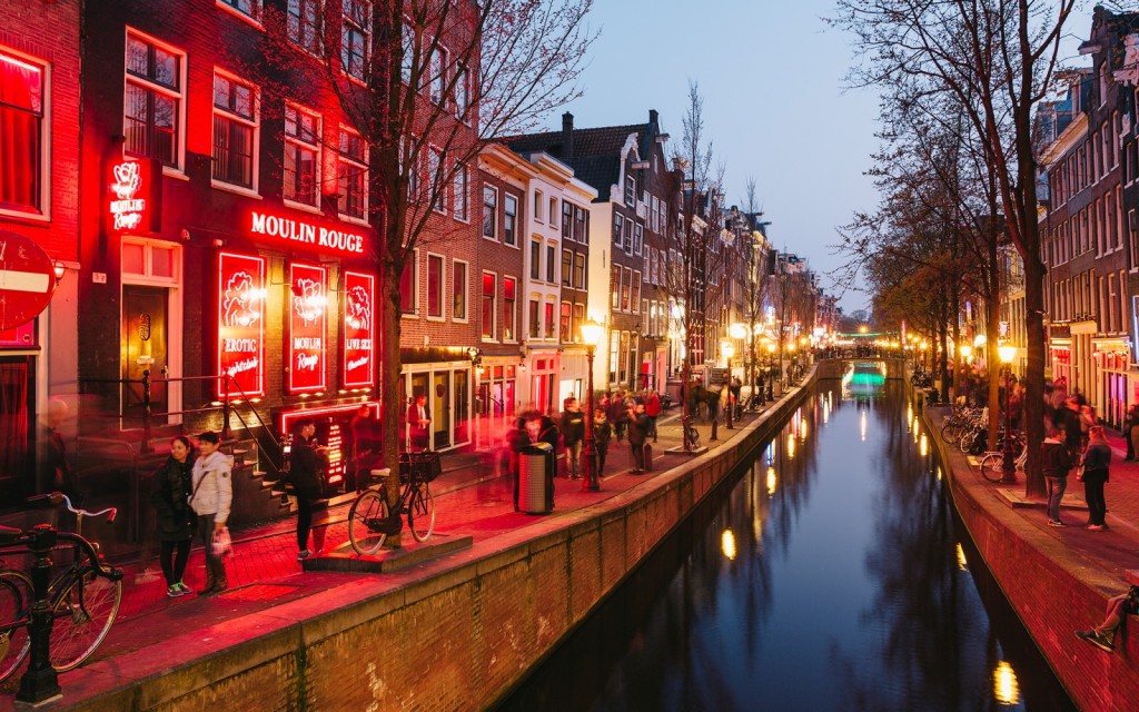 Red Light District, talvez o bairro mais famoso de Amsterdam